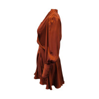 Zimmermann Kleid aus Seide in Braun