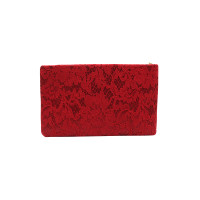Dolce & Gabbana Clutch aus Canvas in Rot