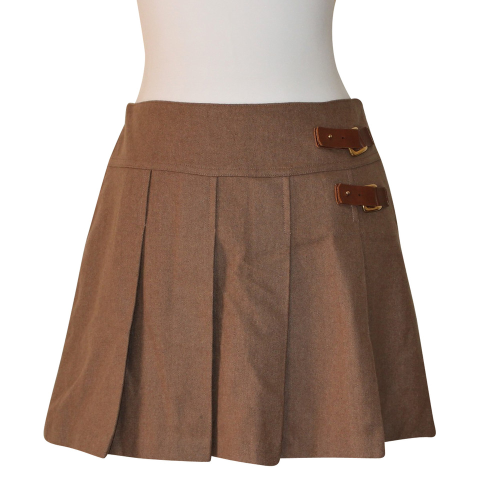 La Perla Skirt Wool in Brown