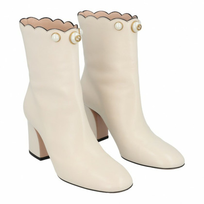 Gucci Ankle boots Leather in Cream