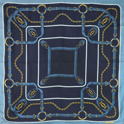 Cartier Scarf/Shawl Silk in Blue