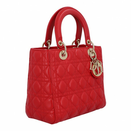 Dior Handtasche aus Leder in Rot