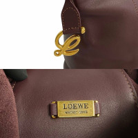 Loewe Rucksack aus Leder in Bordeaux