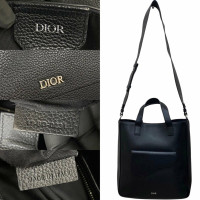 Dior Saddle Bag Leer in Zwart