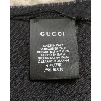 Gucci Sciarpa in Seta in Blu