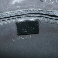 Gucci Bamboo Bag aus Canvas in Schwarz