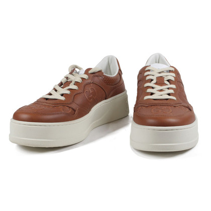 Gucci Trainers Leather in Brown