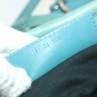Balenciaga Reisetasche aus Leder in Türkis