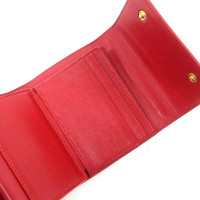 Céline Täschchen/Portemonnaie aus Leder in Rot
