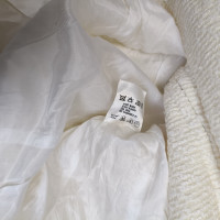 Escada Jacke/Mantel aus Wolle in Creme