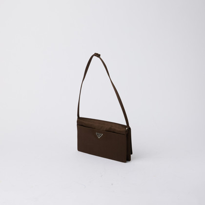 Prada Shoulder bag Silk in Brown