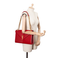 Saint Laurent Handtasche aus Leder in Rot