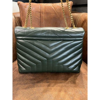 Saint Laurent Borsa a tracolla in Pelle in Verde oliva