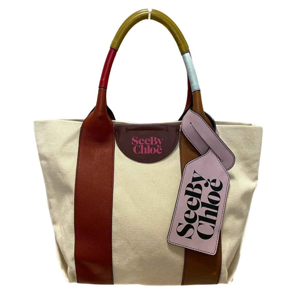 See By Chloé Tote Bag aus Canvas in Beige