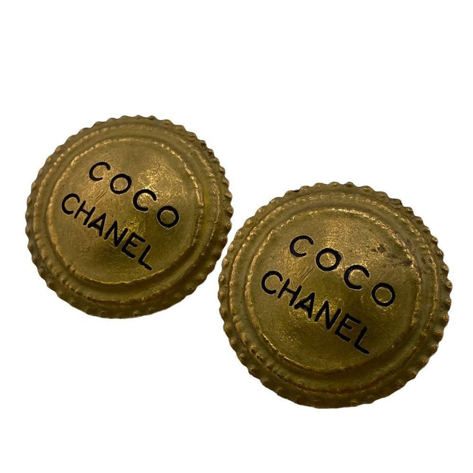 Chanel Oorbel Verguld in Goud