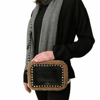 Valentino Garavani Shoulder bag Patent leather in Black