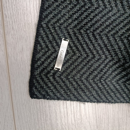 Calvin Klein Schal/Tuch aus Wolle in Grau