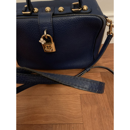 Dolce & Gabbana Umhängetasche aus Leder in Blau