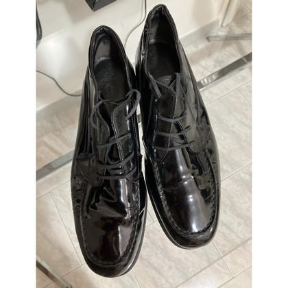 Tod's Lace-up shoes Patent leather in Black