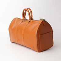 Louis Vuitton Reisetasche aus Leder in Orange