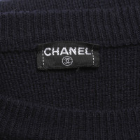 Chanel Gebreide trui in donkerblauw