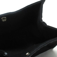 Hermès Clutch aus Baumwolle in Schwarz