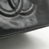 Chanel Vanity Case Lakleer in Zwart