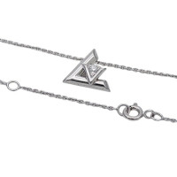 Louis Vuitton Necklace White gold in Silvery