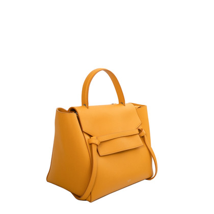 Céline Belt Bag aus Leder in Gelb