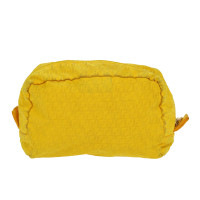 Fendi Clutch Bag Canvas in Yellow