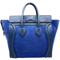 Céline Luggage aus Leder in Blau