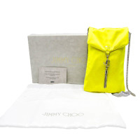 Jimmy Choo Clutch Bag Canvas in Yellow