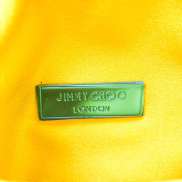Jimmy Choo Clutch aus Canvas in Gelb