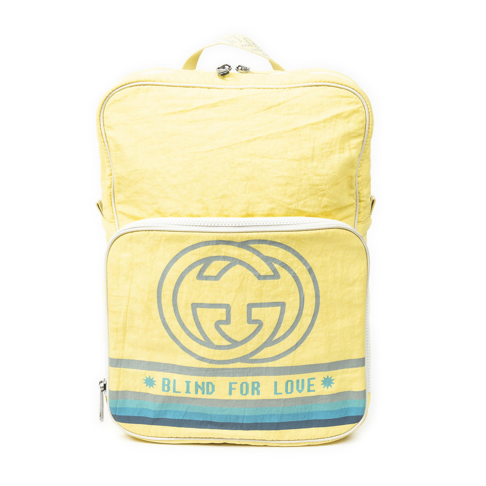 Gucci Backpack Canvas in Yellow