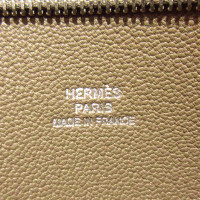 Hermès Clutch aus Leder in Braun