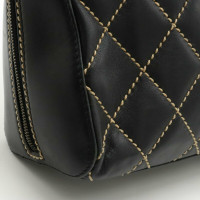 Chanel Wild Stitch Bag Leer in Zwart