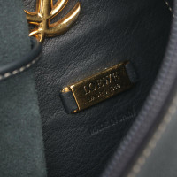 Loewe Rucksack aus Leder in Blau