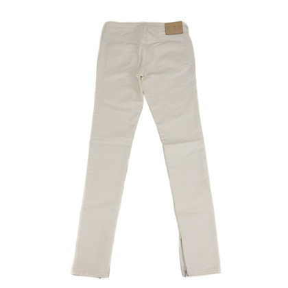 Christian Dior Jeans in Cotone in Bianco