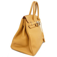 Hermès Birkin Bag 35 Leer in Geel