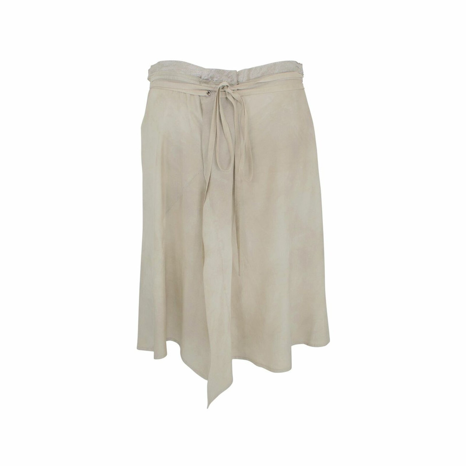 Prada Skirt Silk in Silvery