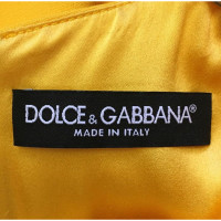 Dolce & Gabbana Jurk Viscose in Geel