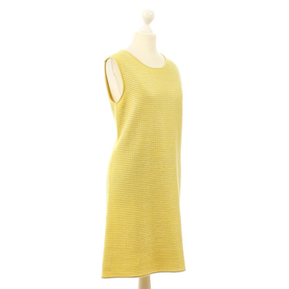 B Private Gele jurk gemaakt van kasjmier en zijde