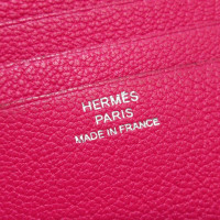 Hermès Béarn Leather in Fuchsia