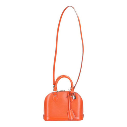 Louis Vuitton Handtasche aus Leder in Orange