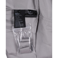 Prada Jacke/Mantel aus Seide in Grau