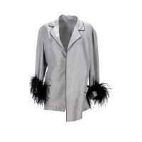 Prada Jacket/Coat Silk in Grey