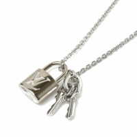 Louis Vuitton Necklace White gold in Silvery