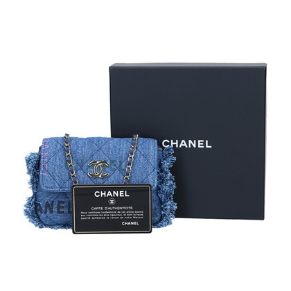 Chanel Schoudertas in Blauw