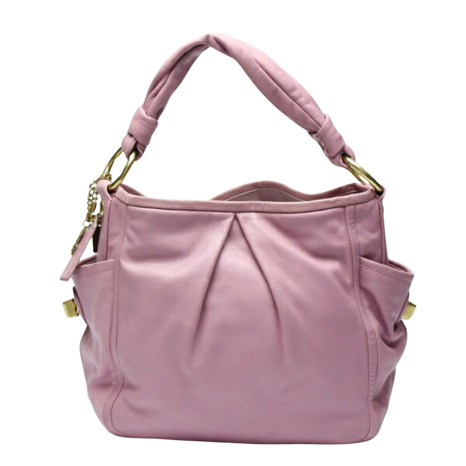 Coach Handbag Leather in Violet