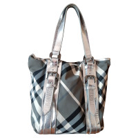 Burberry Tote bag Canvas in Silvery